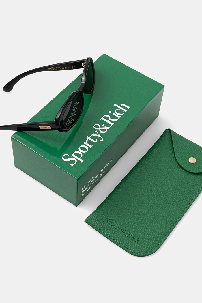 Akcesoria Sporty & Rich okulary przeciwsłoneczne damskie AC071600300BA01 czarny