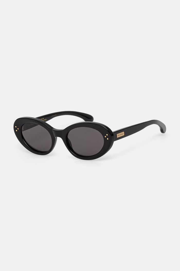 Sporty & Rich okulary przeciwsłoneczne damskie czarny AC049600300BA01
