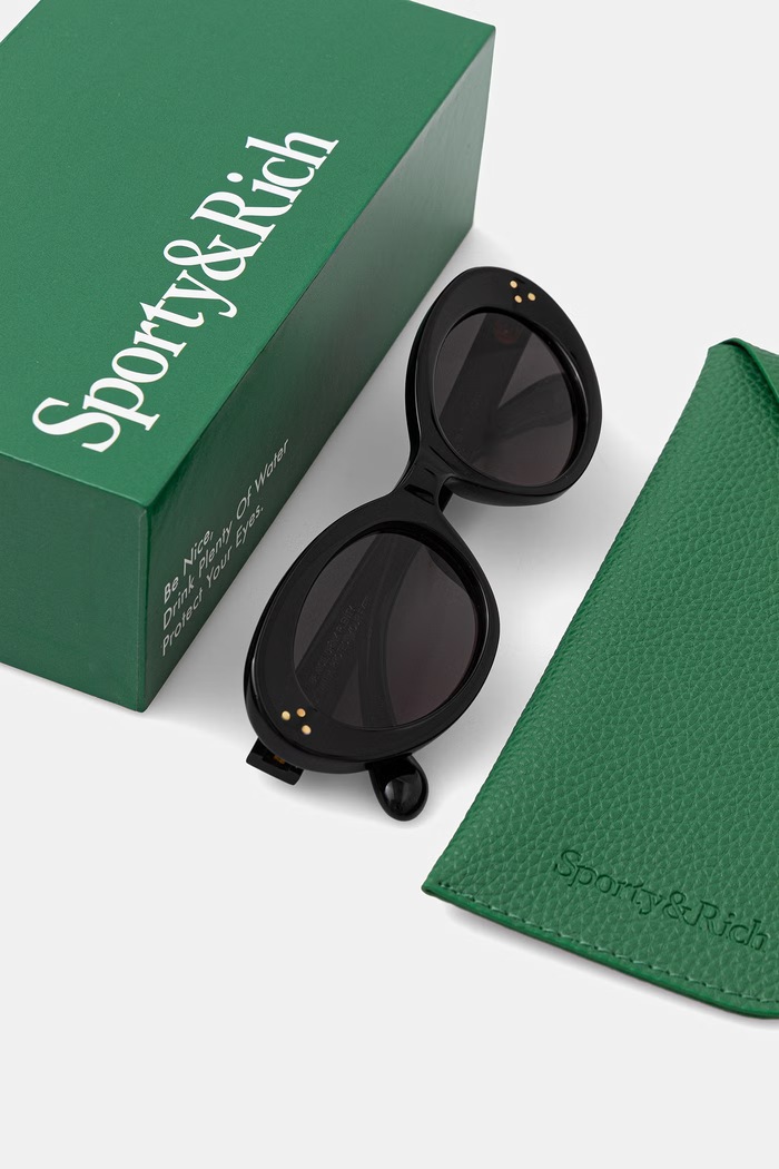 Akcesoria Sporty & Rich okulary przeciwsłoneczne damskie AC049600300BA01 czarny
