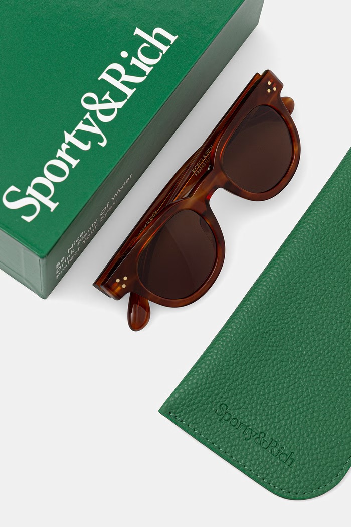 Akcesoria Sporty & Rich okulary przeciwsłoneczne damskie AC091600300BR07 brązowy