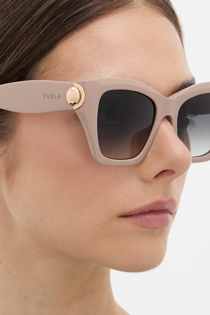 Doplnky Furla slnečné okuliare typ mačacieho oka dámske WD00177.A.0116.2595S béžová