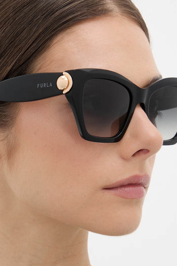 Accesorii Furla ochelari de soare cat eye pentru femei WD00177.A.0116.OGO00 negru