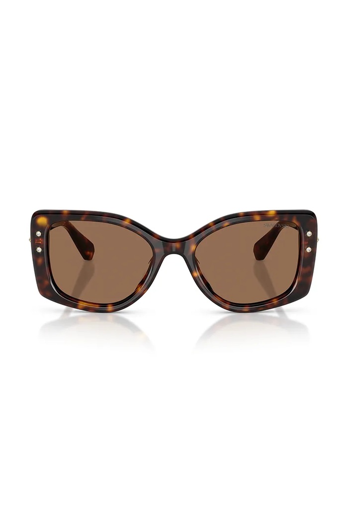 Swarovski okulary przeciwsłoneczne kwadratowe damskie IMBER 5752905 brązowy SS26