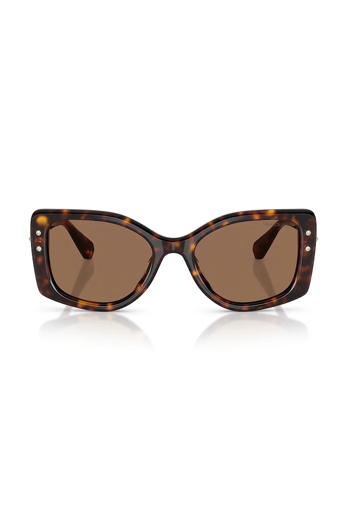 Swarovski okulary przeciwsłoneczne kwadratowe damskie IMBER 5752905 brązowy SS26