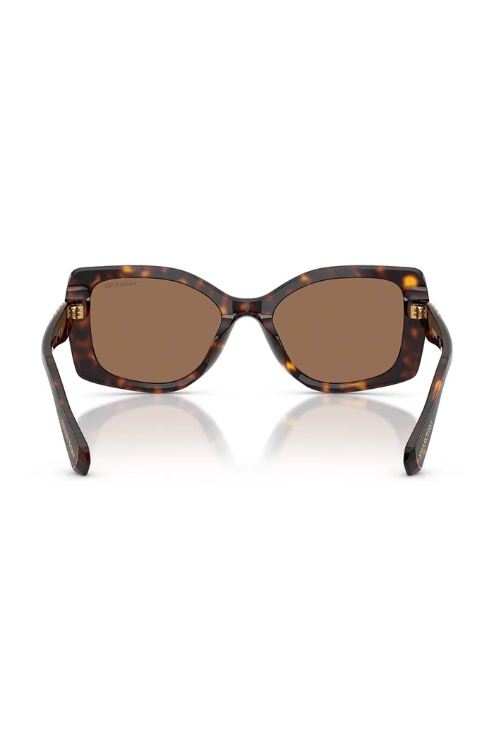 Swarovski okulary przeciwsłoneczne kwadratowe damskie IMBER brązowy 5752905