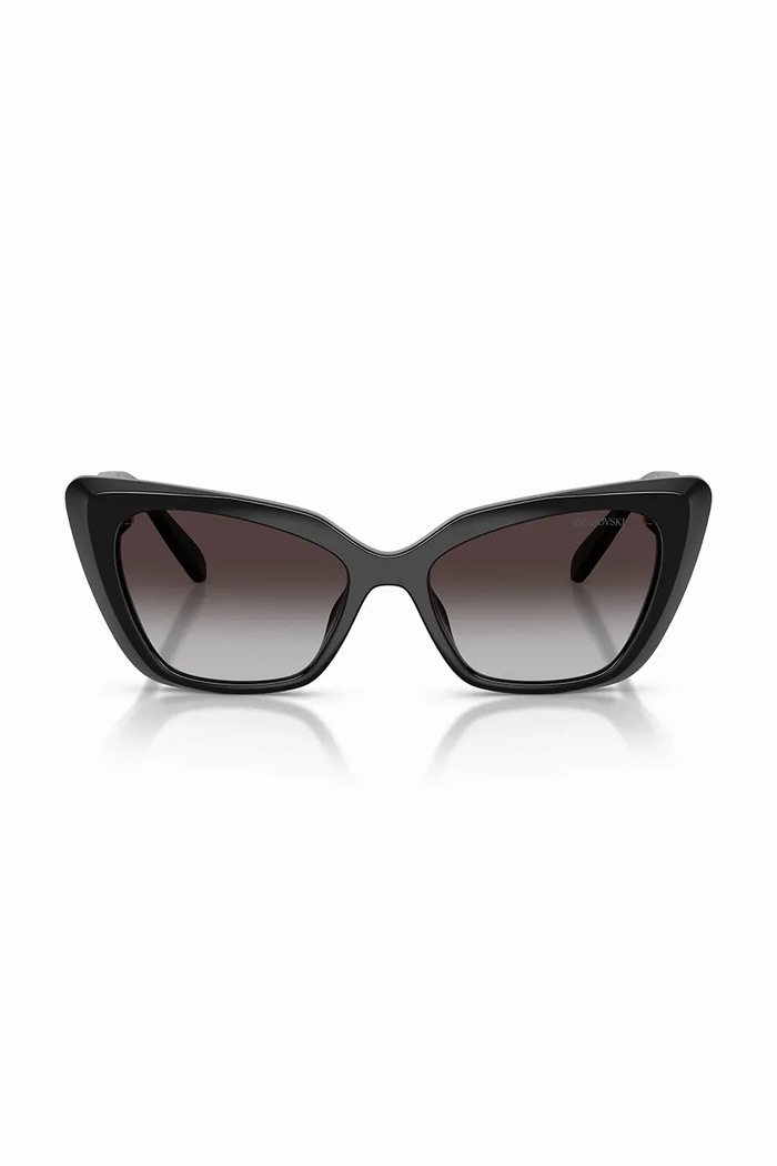 Swarovski okulary przeciwsłoneczne kocie oczy damskie MILLENIA 5737919 czarny SS26