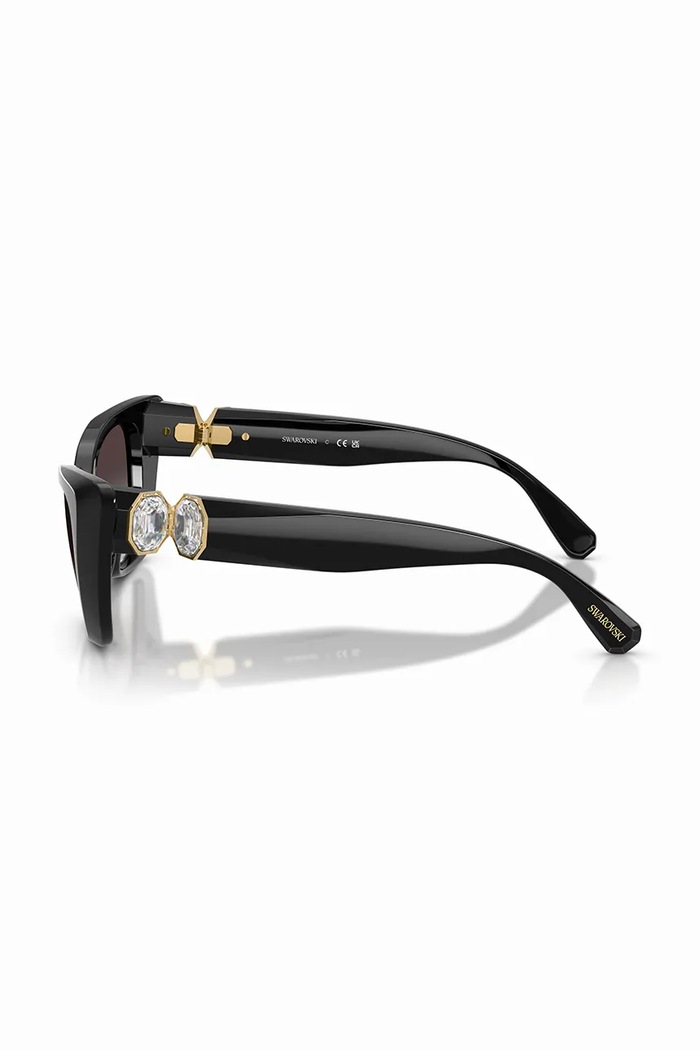 Akcesoria Swarovski okulary przeciwsłoneczne kocie oczy damskie MILLENIA 5737919 czarny