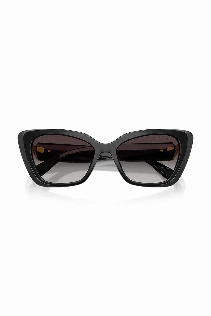 Swarovski okulary przeciwsłoneczne kocie oczy damskie MILLENIA 5737919 czarny
