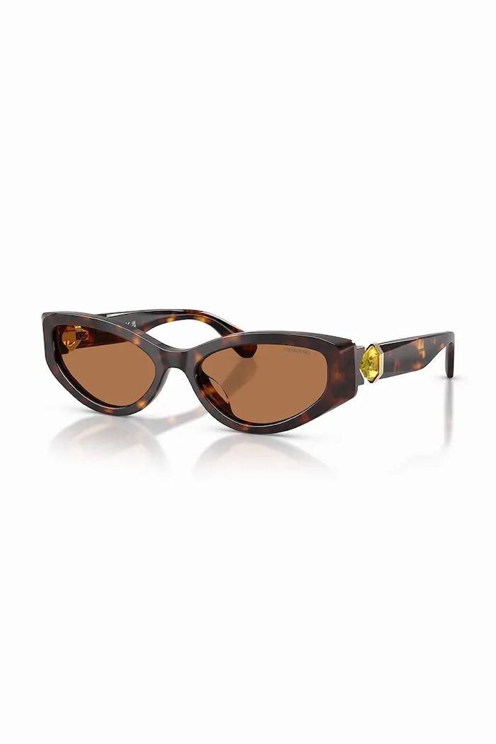 Swarovski okulary przeciwsłoneczne kocie oczy damskie LUCENT brązowy 5737643