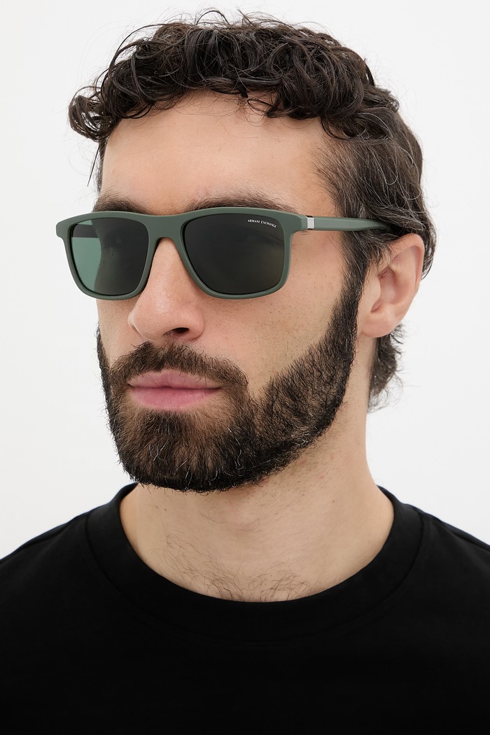 Armani Exchange okulary przeciwsłoneczne męskie zielony 0AX4167SU