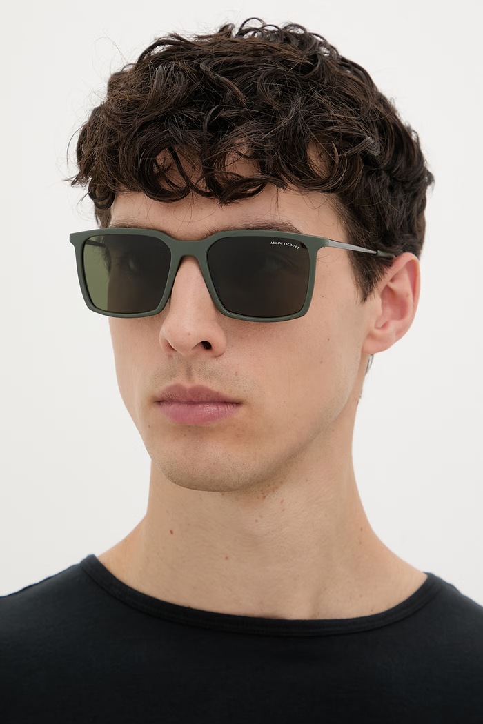 Armani Exchange sončna očala moška zelena 0AX4170SU