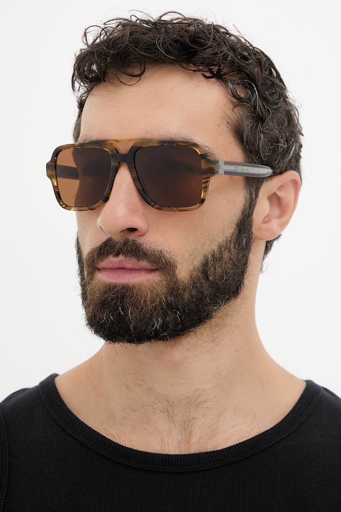Dolce & Gabbana slnečné okuliare pilot pánske hnedá 0DG4544