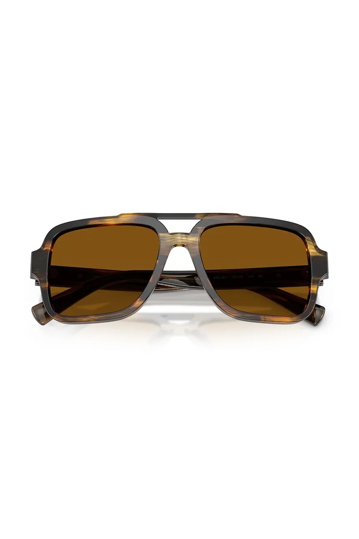 Dolce & Gabbana occhiali da sole da pilota da uomo 0DG4544 marrone