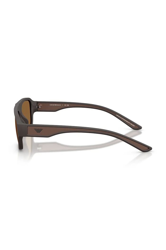 Emporio Armani okulary przeciwsłoneczne męskie brązowy 0EA4266U