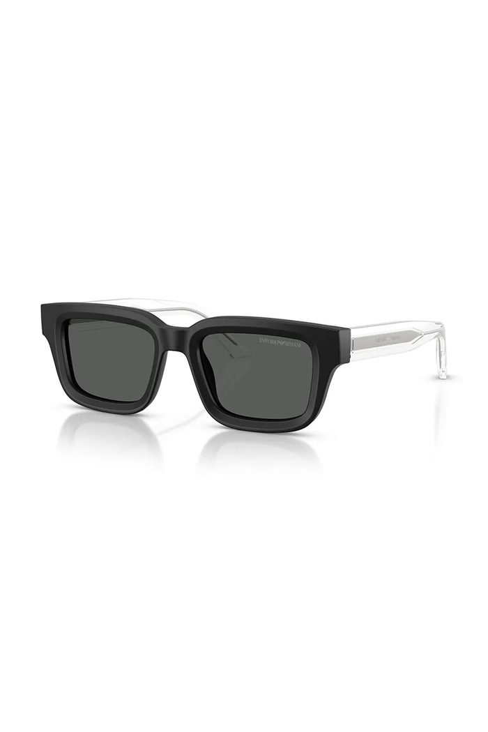 Emporio Armani okulary przeciwsłoneczne kwadratowe męskie 0EA4270 czarny SS26