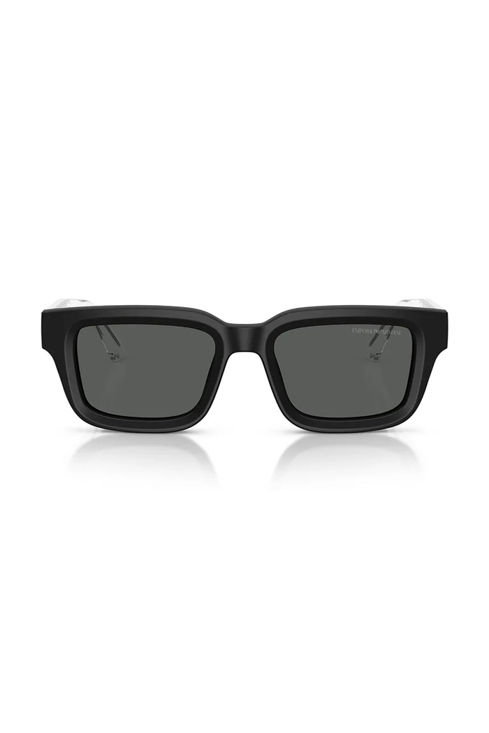 Akcesoria Emporio Armani okulary przeciwsłoneczne kwadratowe męskie 0EA4270 czarny