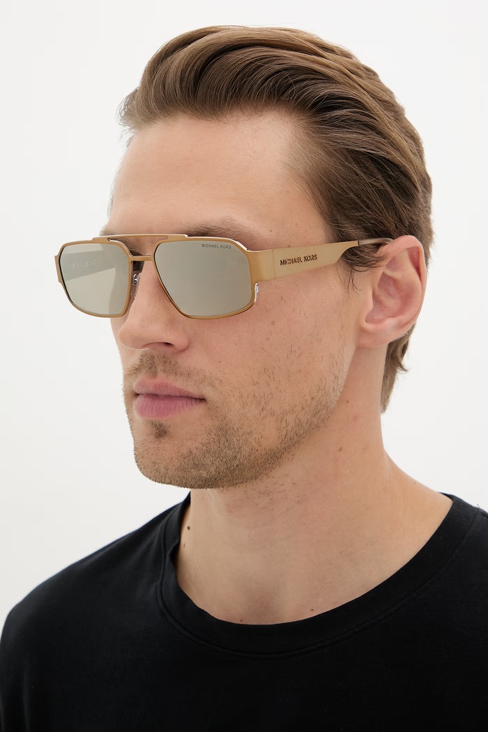 Michael Kors ochelari de soare pentru bărbați aur 0MK1182