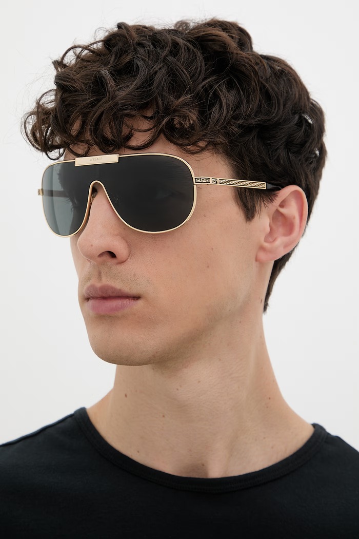 Versace okulary przeciwsłoneczne męskie złoty 0VE2293