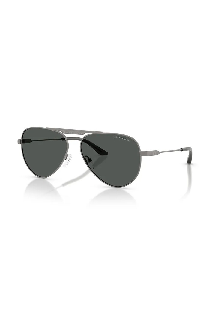 Armani Exchange авиаторски слънчеви очила сив 0AX2060S