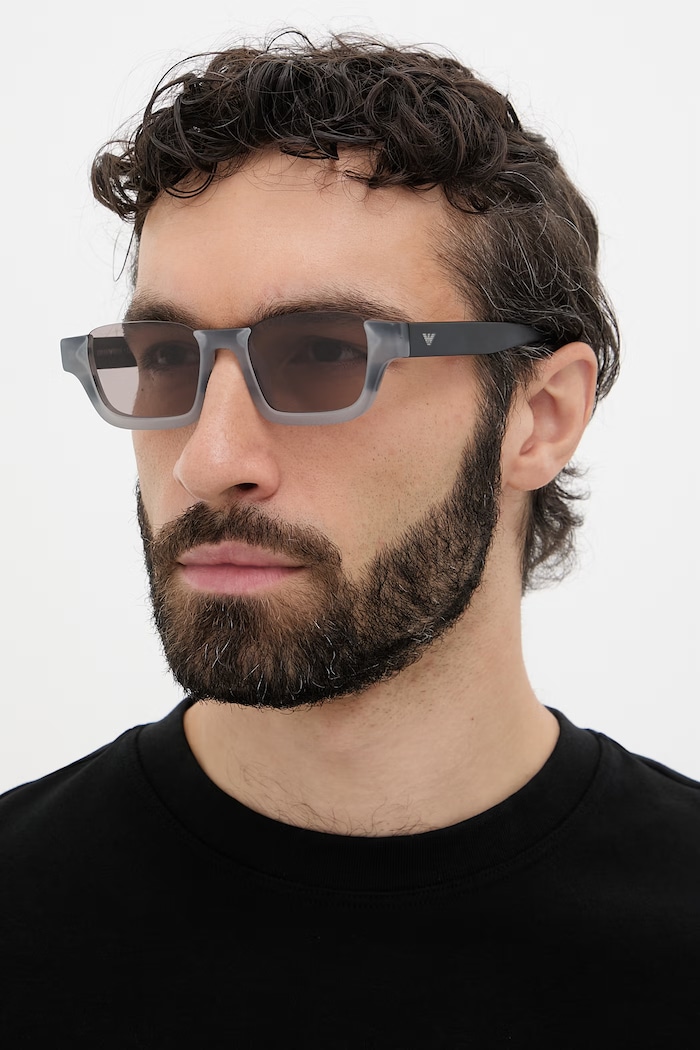 Emporio Armani ochelari de soare pătrați 0EA4268U gri SS26