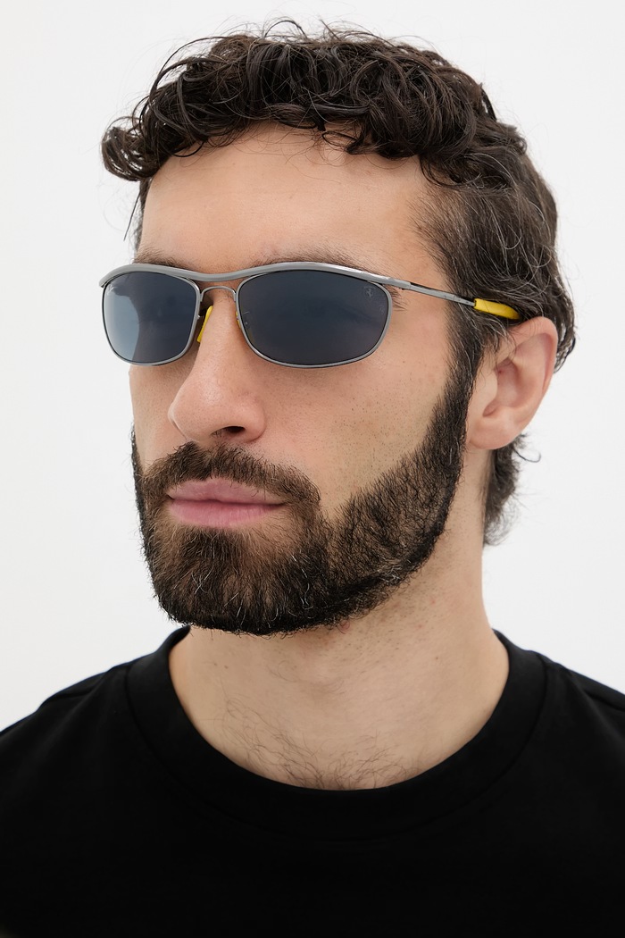 Ray-Ban sončna očala SCUDERIA FERRARI COLLECTION 0RB3819M srebrna SS26