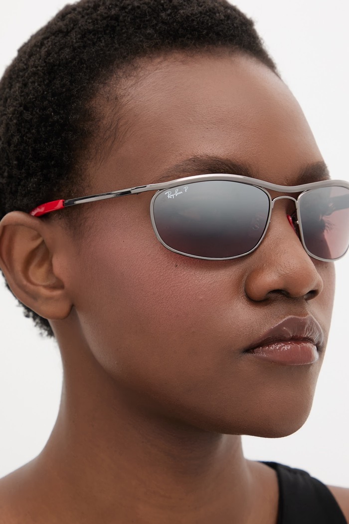 Ray-Ban sončna očala SCUDERIA FERRARI COLLECTION srebrna 0RB3819M