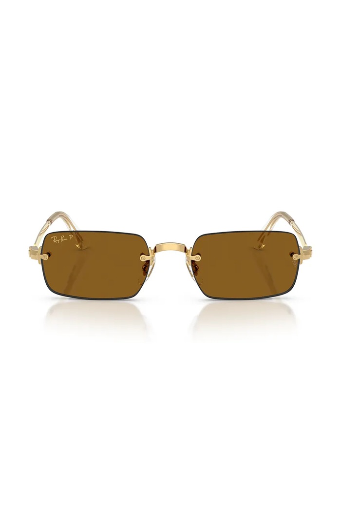 Ray-Ban okulary przeciwsłoneczne 0RB3928 złoty SS26