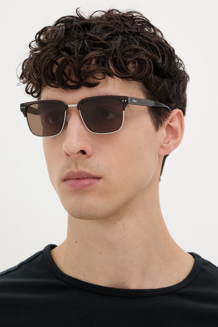 Barbour okulary przeciwsłoneczne BAS.3078 brązowy AA00