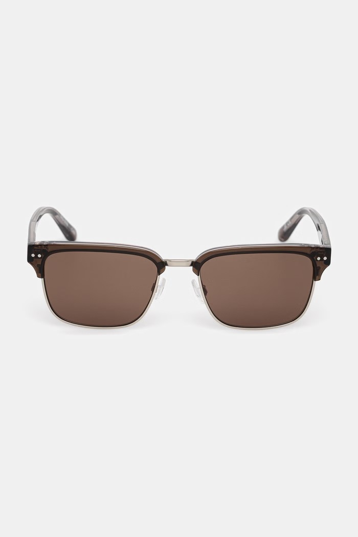 Barbour okulary przeciwsłoneczne brązowy BAS.3078