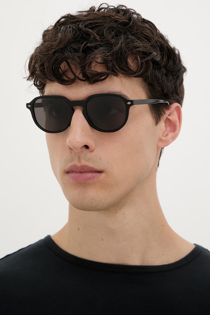 Barbour okulary przeciwsłoneczne BAS.3079 czarny AA00