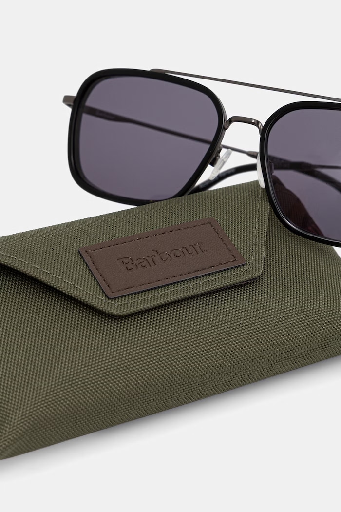Barbour okulary przeciwsłoneczne BAS.3079 czarny
