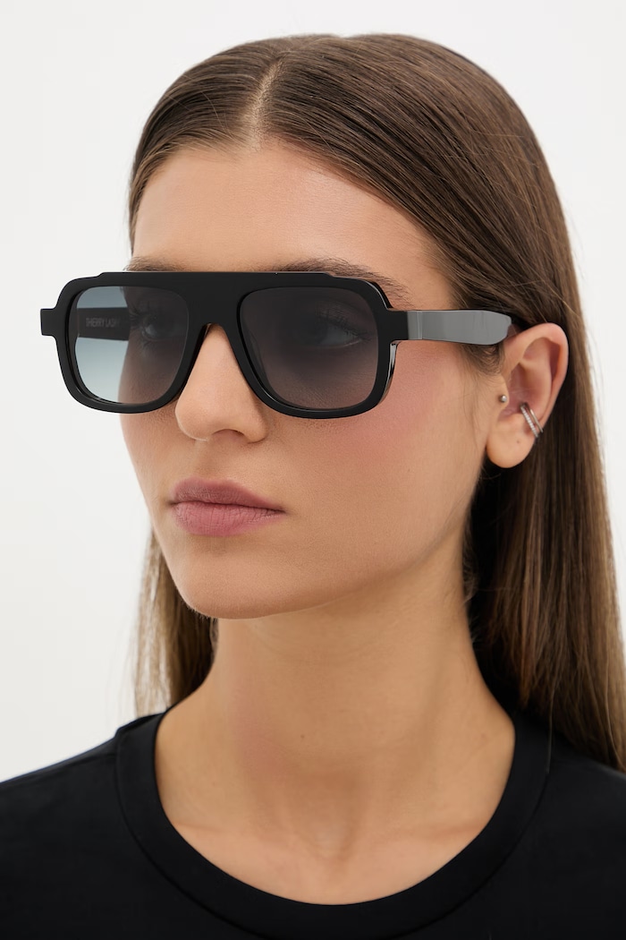 Thierry Lasry POSITIVY aviator sunglasses POSI101 black SS26