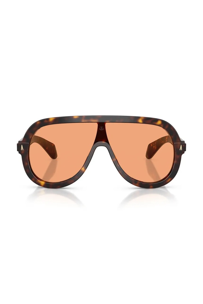 Moncler okulary przeciwsłoneczne SUNSETTE 0ME6021U brązowy SS26