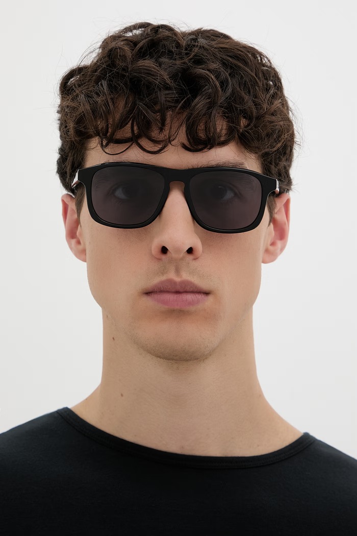 MM6 Maison Margiela LUNETTES 8 NOIR okulary przeciwsłoneczne ID6M