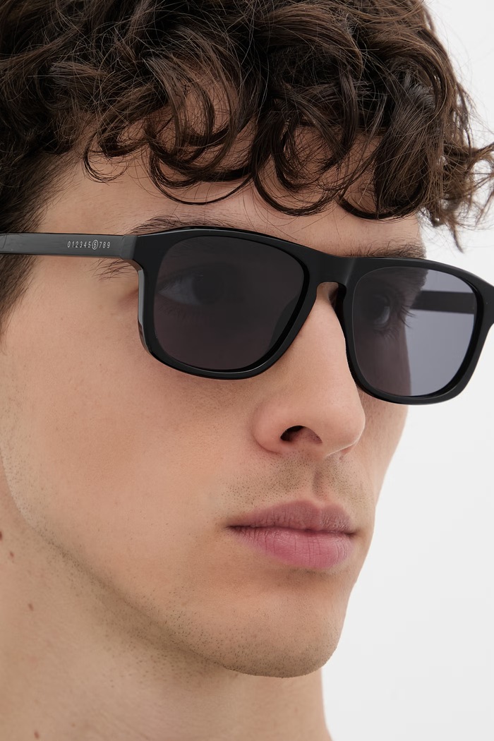 MM6 Maison Margiela LUNETTES 8 NOIR okulary przeciwsłoneczne ID6M
