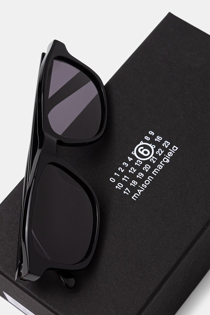 Akcesoria MM6 Maison Margiela LUNETTES 8 NOIR okulary przeciwsłoneczne ID6M czarny