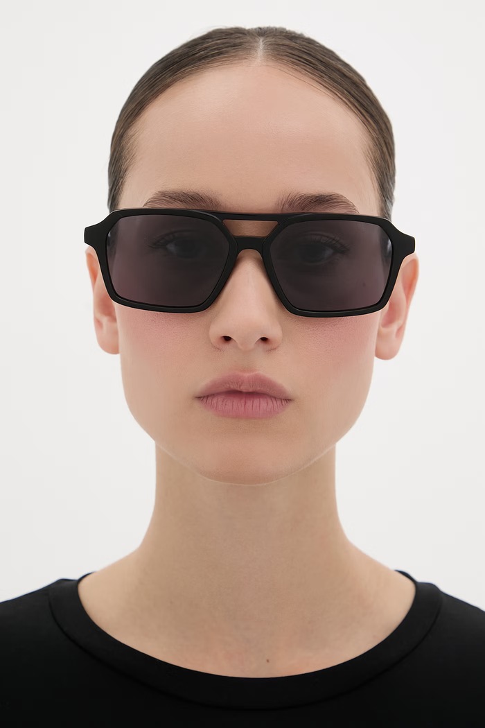 MM6 Maison Margiela LUNETTES 7 NOIR okulary przeciwsłoneczne I7RA