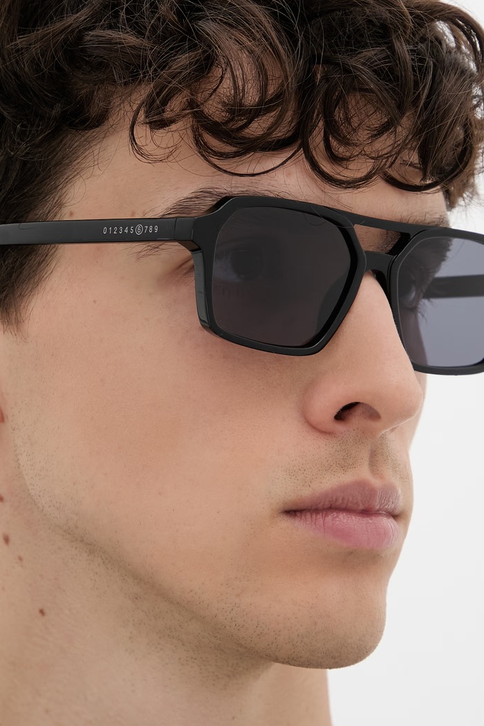 MM6 Maison Margiela LUNETTES 7 NOIR okulary przeciwsłoneczne I7RA