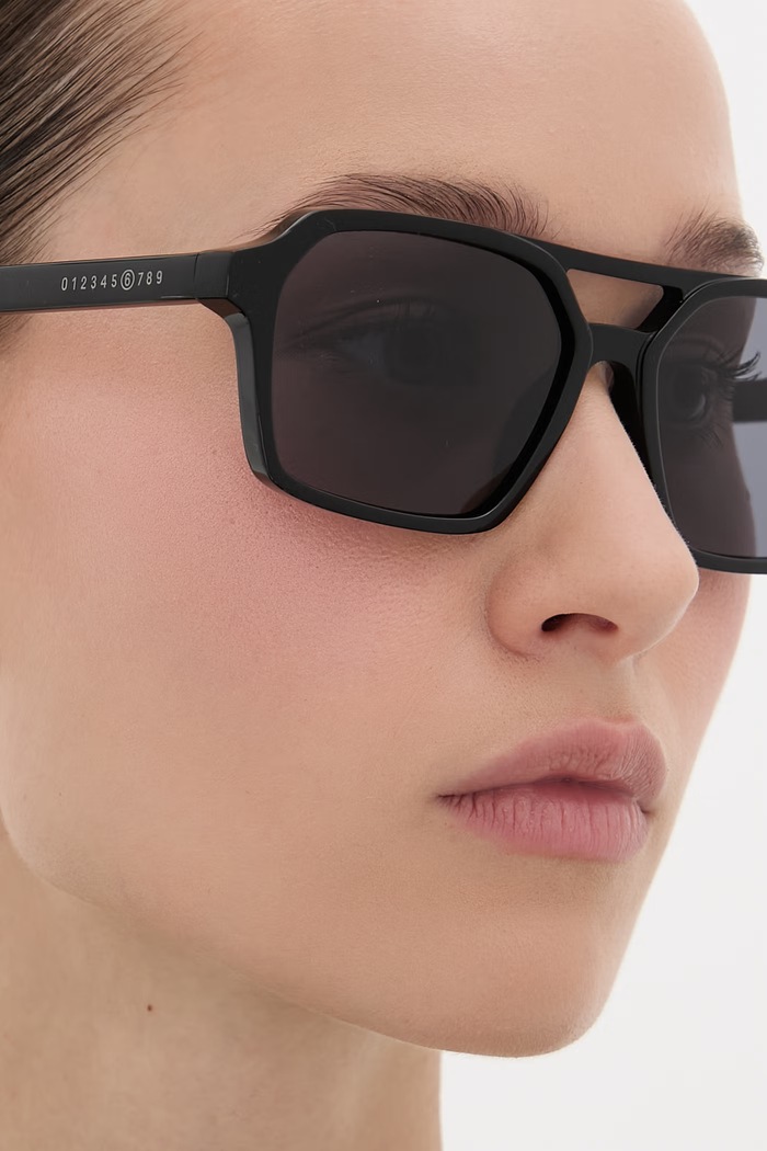 MM6 Maison Margiela LUNETTES 7 NOIR okulary przeciwsłoneczne I7RA