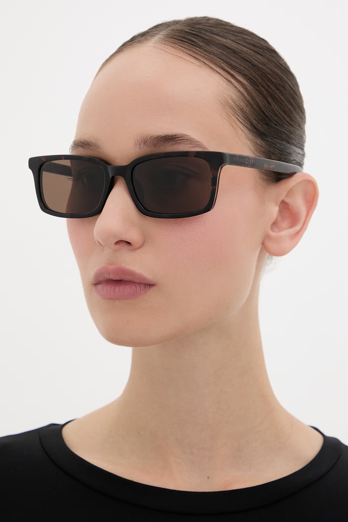 MM6 Maison Margiela LUNETTES 5 HAVANA okulary przeciwsłoneczne IH7B brązowy