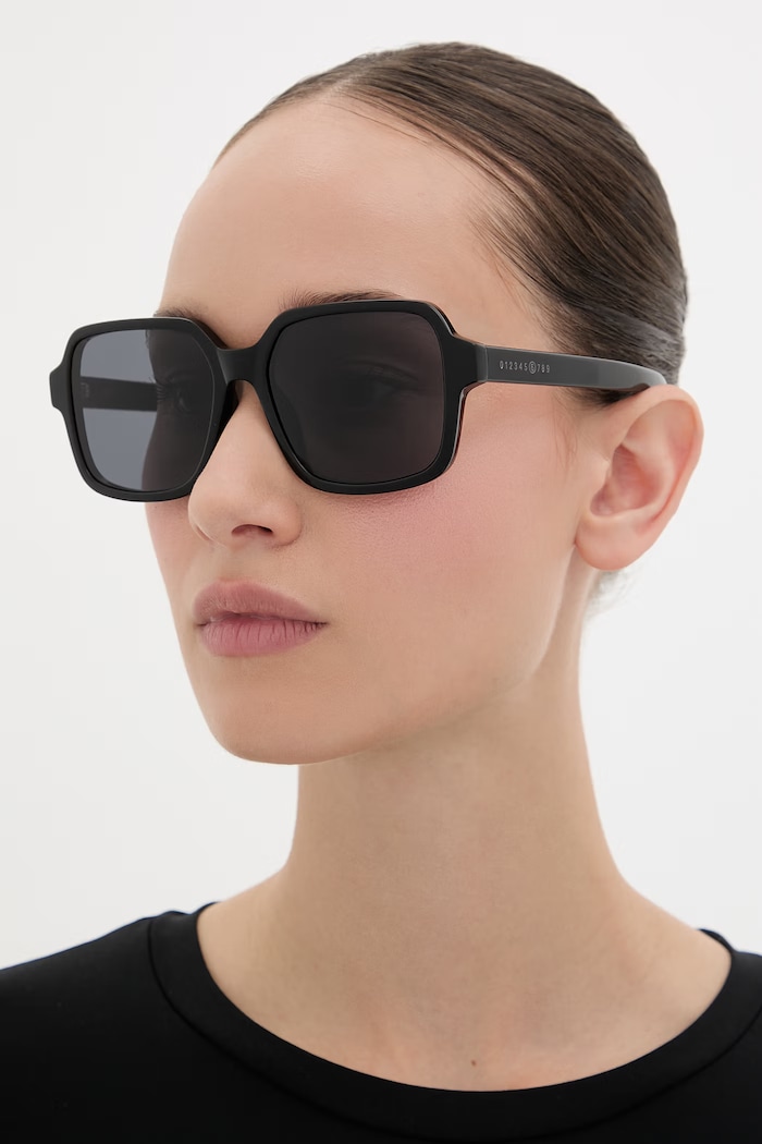MM6 Maison Margiela LUNETTES 4 NOIR okulary przeciwsłoneczne IFHG czarny