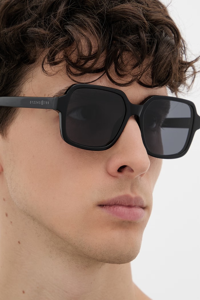 MM6 Maison Margiela LUNETTES 4 NOIR okulary przeciwsłoneczne IFHG