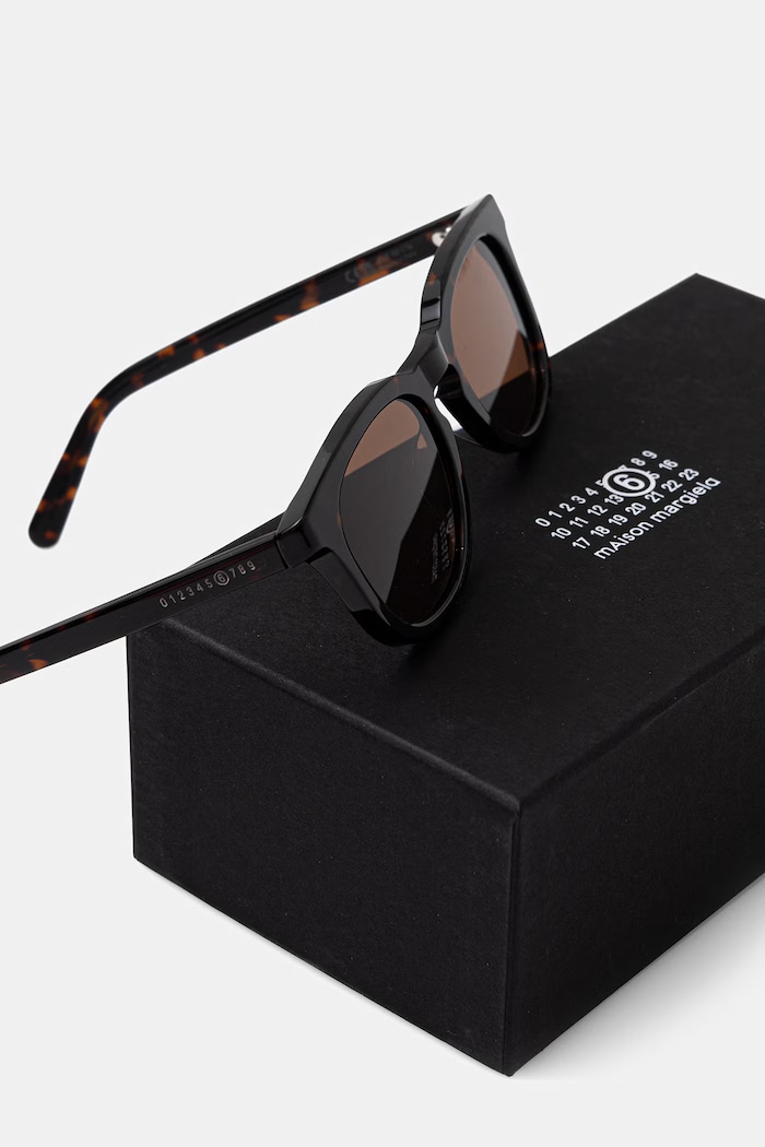 Akcesoria MM6 Maison Margiela LUNETTES 3 HAVANA okulary przeciwsłoneczne I62V brązowy