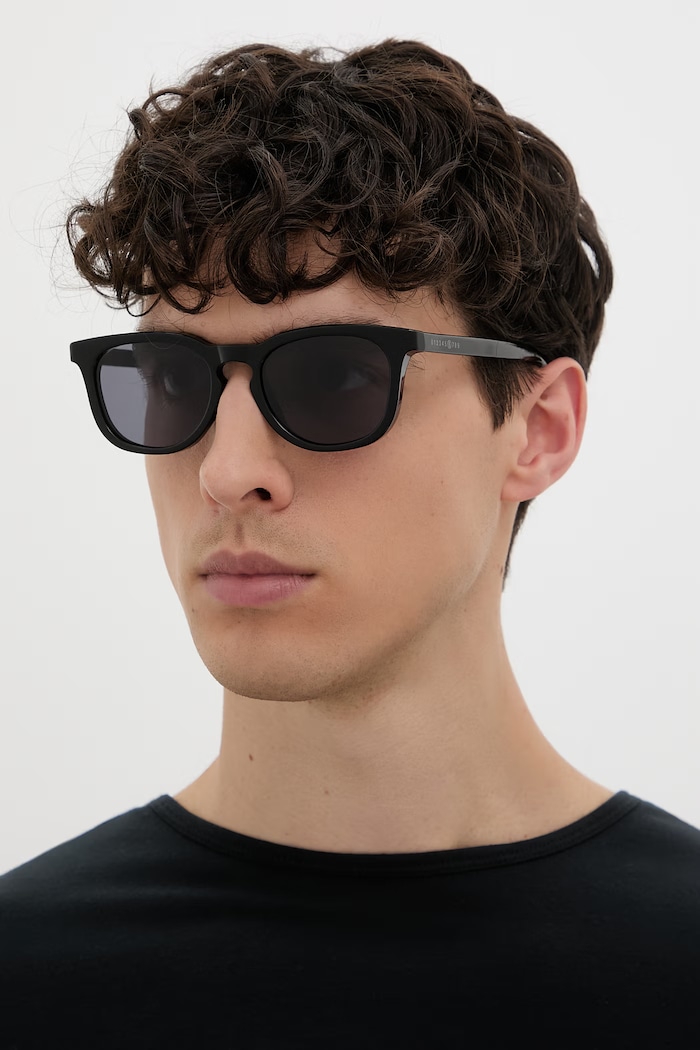 MM6 Maison Margiela LUNETTES 3 NOIR okulary przeciwsłoneczne czarny IHZB