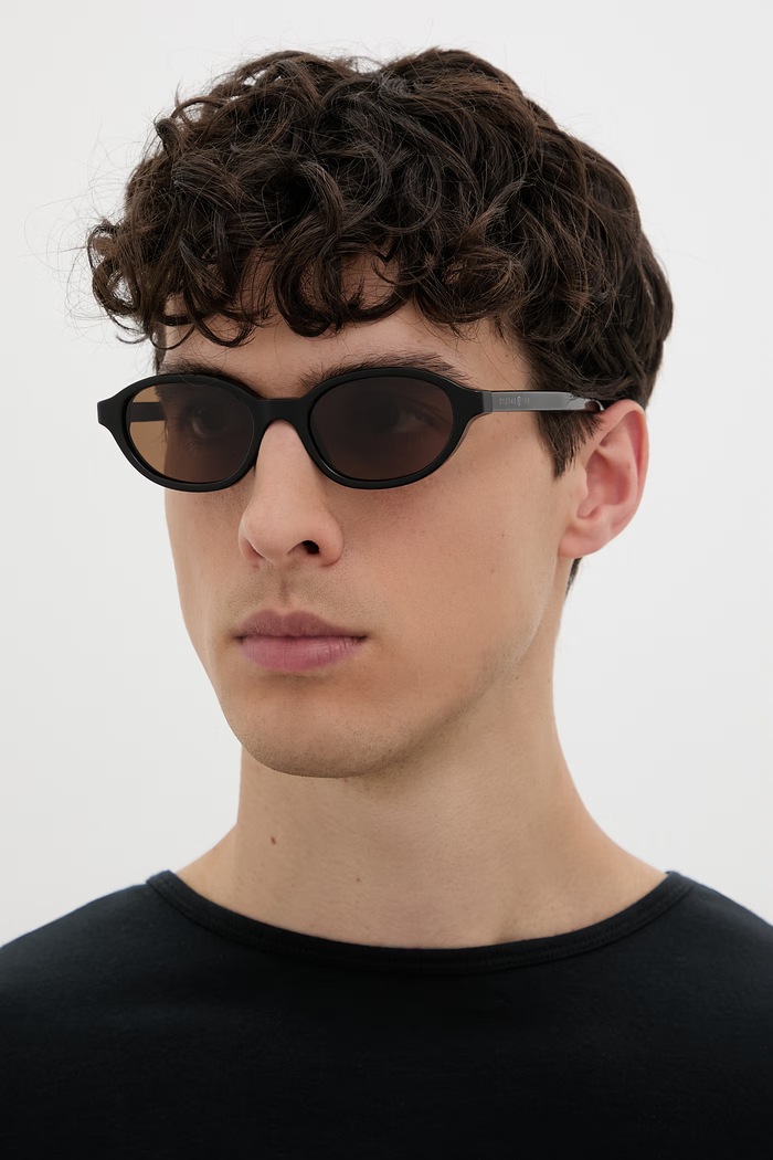 MM6 Maison Margiela LUNETTES 2 REFINED slnečné okuliare čierna I9BO