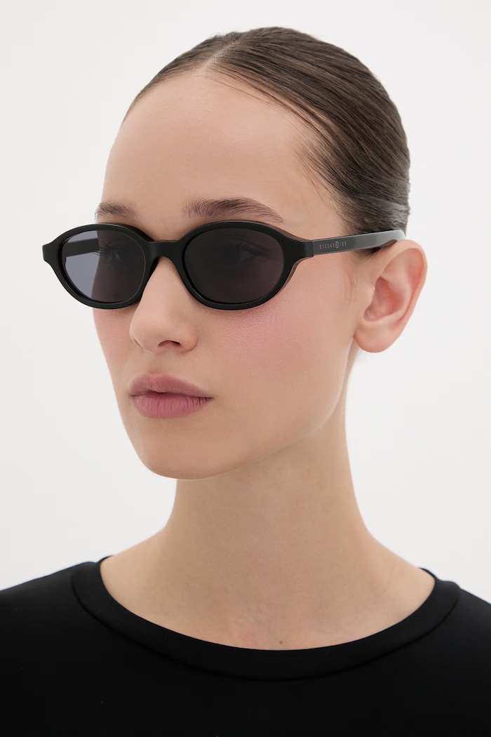 MM6 Maison Margiela LUNETTES 2 czarne okulary przeciwsłoneczne czarny INSL