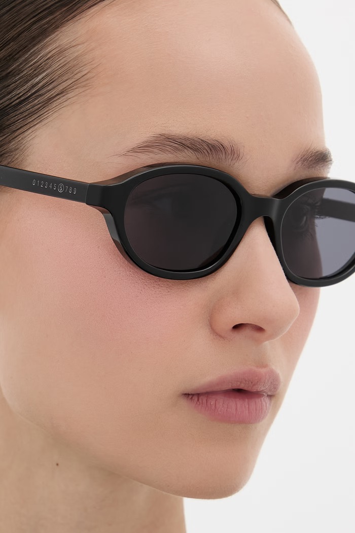 MM6 Maison Margiela LUNETTES 2 czarne okulary przeciwsłoneczne INSL