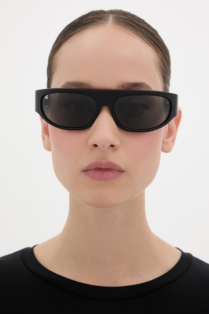 MM6 Maison Margiela LUNETTES 1 NOIR okulary przeciwsłoneczne IK5I