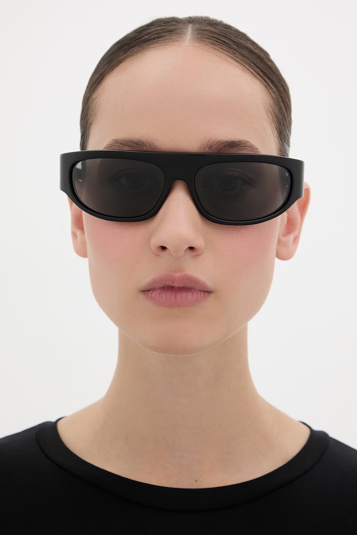 MM6 Maison Margiela LUNETTES 1 NOIR okulary przeciwsłoneczne IK5I