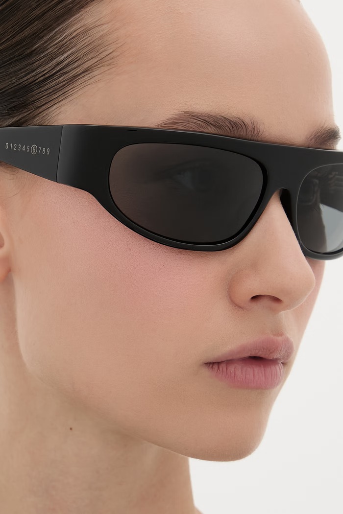 MM6 Maison Margiela LUNETTES 1 NOIR okulary przeciwsłoneczne IK5I